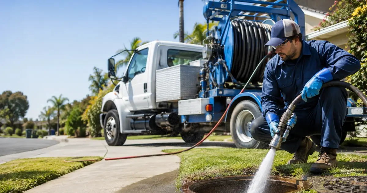 Hydro jet sewer cleaning Summerland