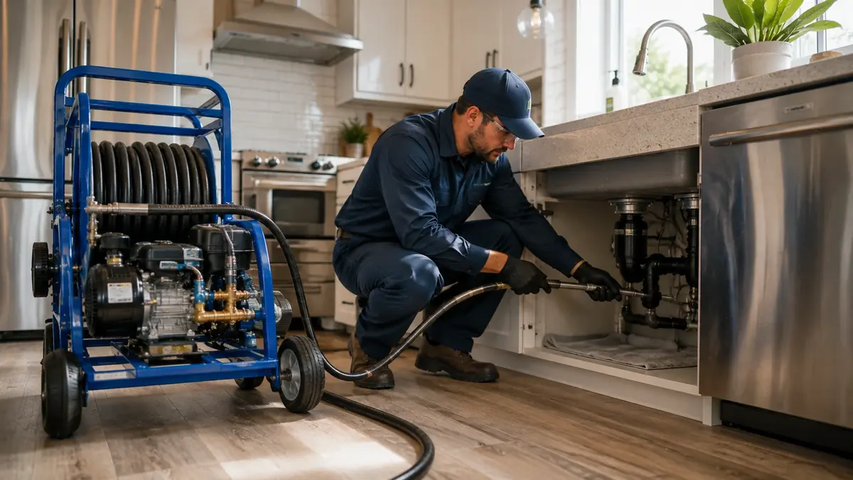 Kitchen Drain Hydro Jetting in Summerland