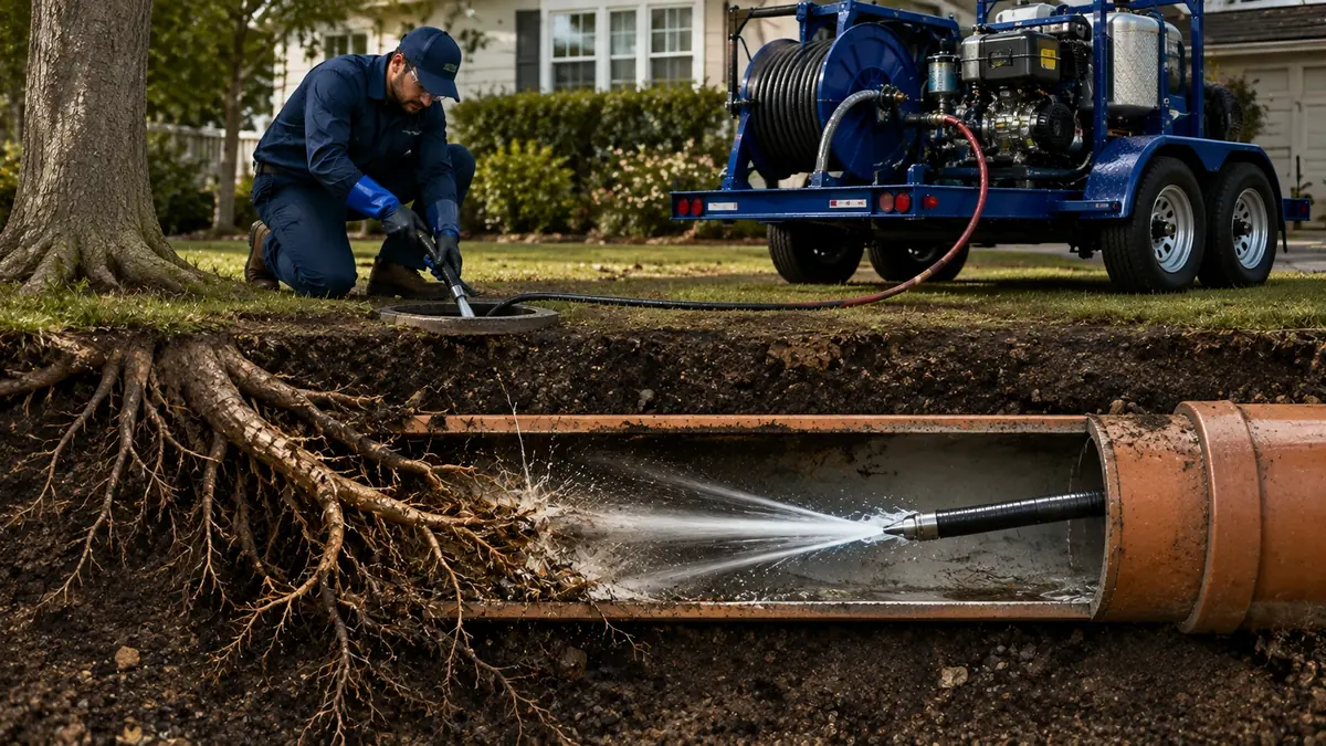 Tree Root Removal with Hydro Jetting in Summerland